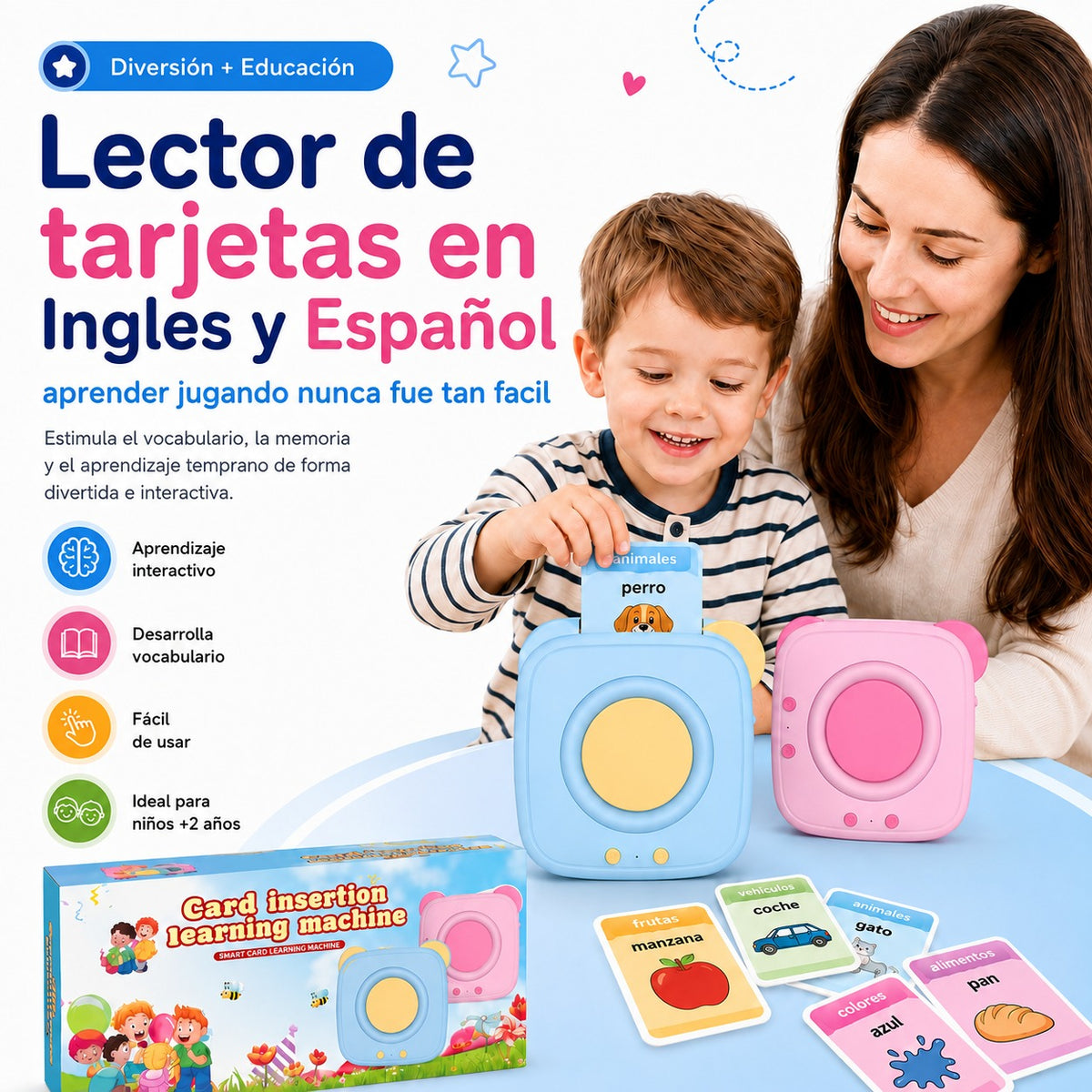 Lector Bilingüe Interactivo: Aprende Inglés Jugando