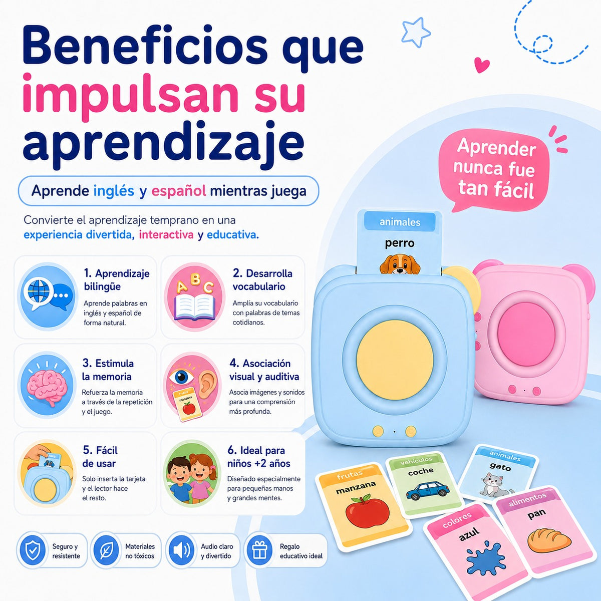 Lector Bilingüe Interactivo: Aprende Inglés Jugando
