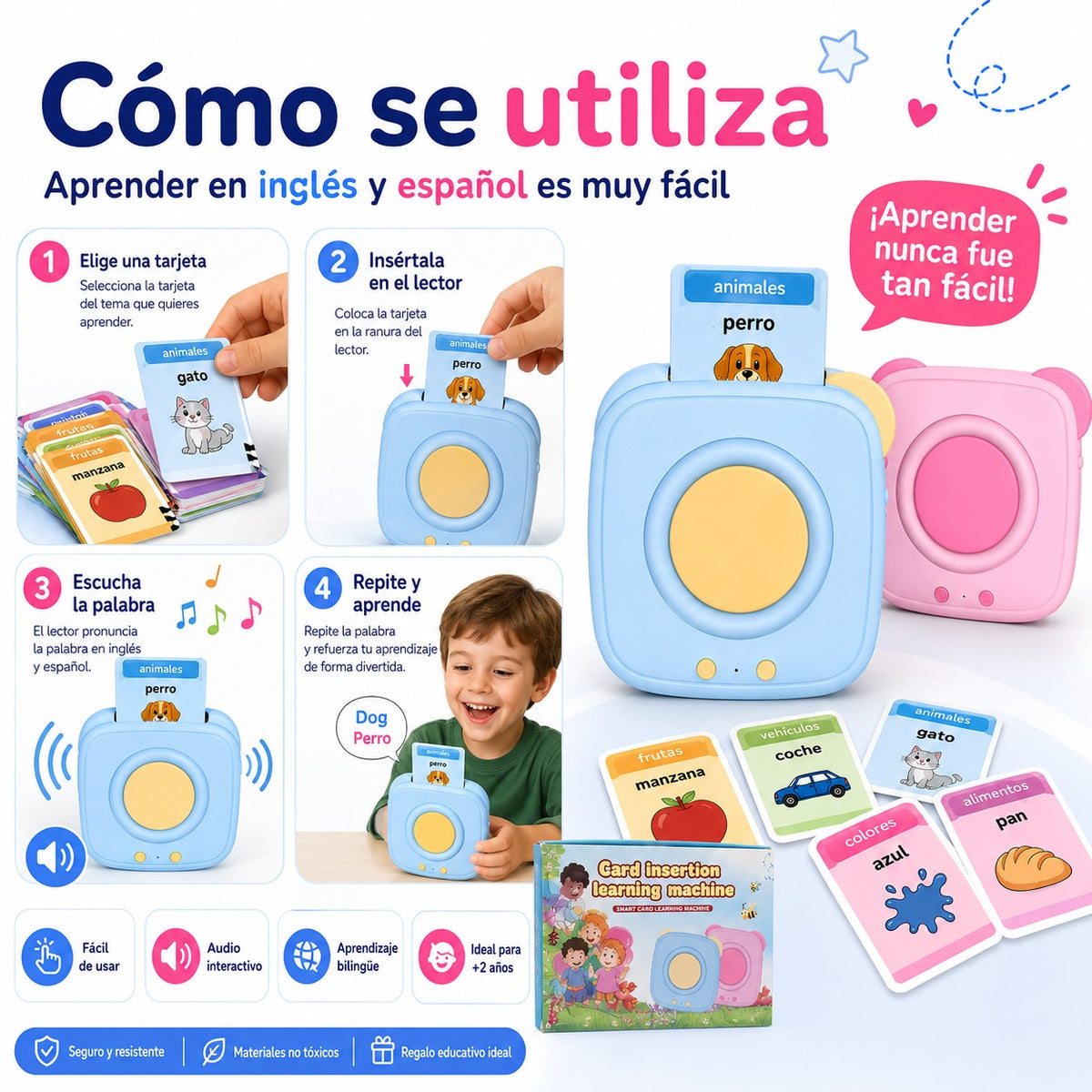 Lector Bilingüe Interactivo: Aprende Inglés Jugando