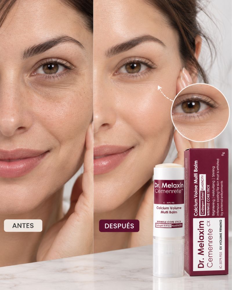 Dr.Melaxin Cemenrete Calcium Multi Balm — stick coreano que devuelve apariencia de firmeza y volumen a tu piel.