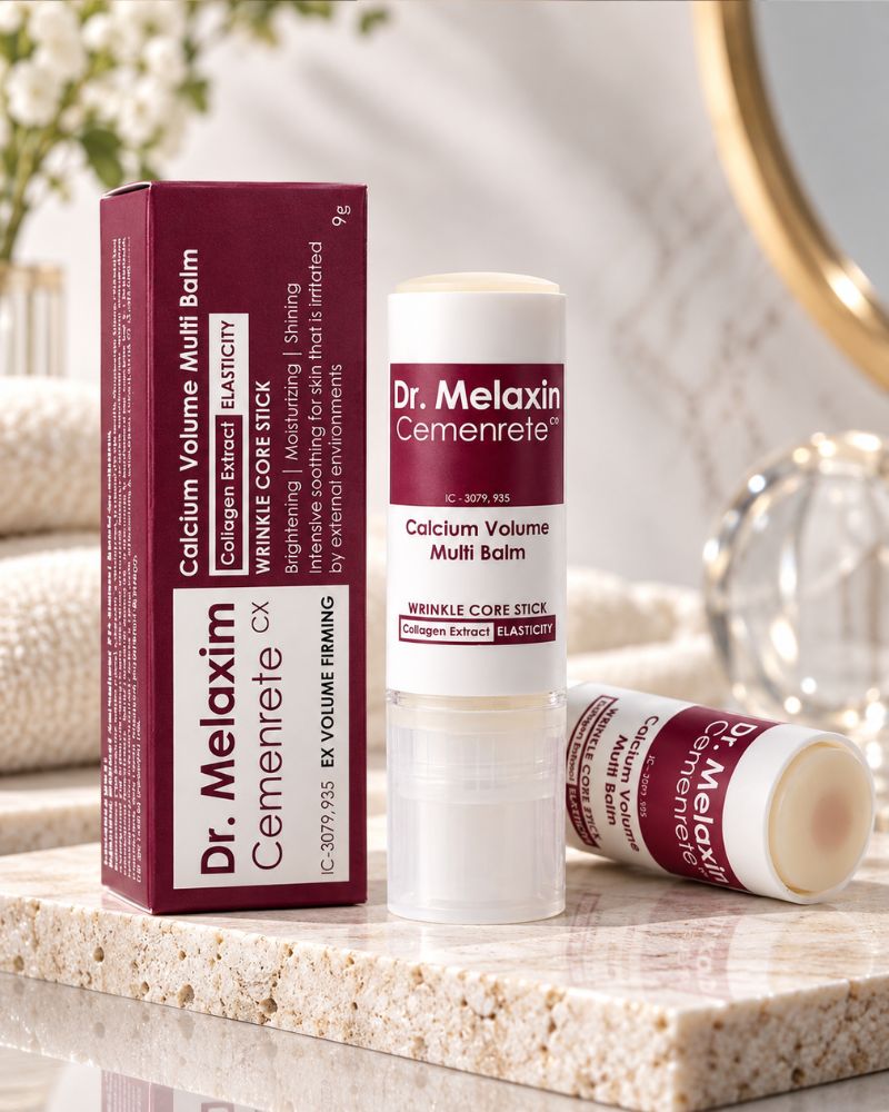 Dr.Melaxin Cemenrete Calcium Multi Balm — stick coreano que devuelve apariencia de firmeza y volumen a tu piel.